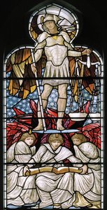 St Michael Weighing Souls, The Last Judgement (detail) by Edward Burne Jones